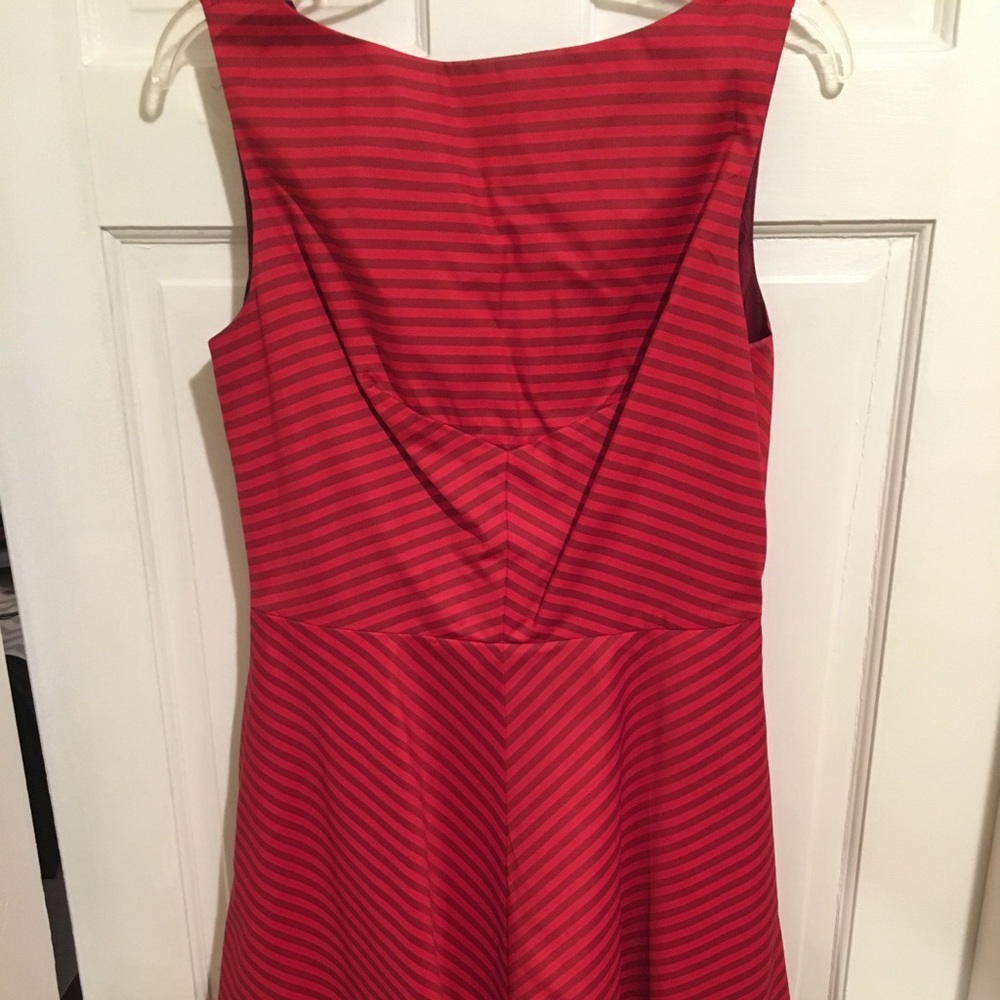 Red taffeta Isaac mizrahi dress